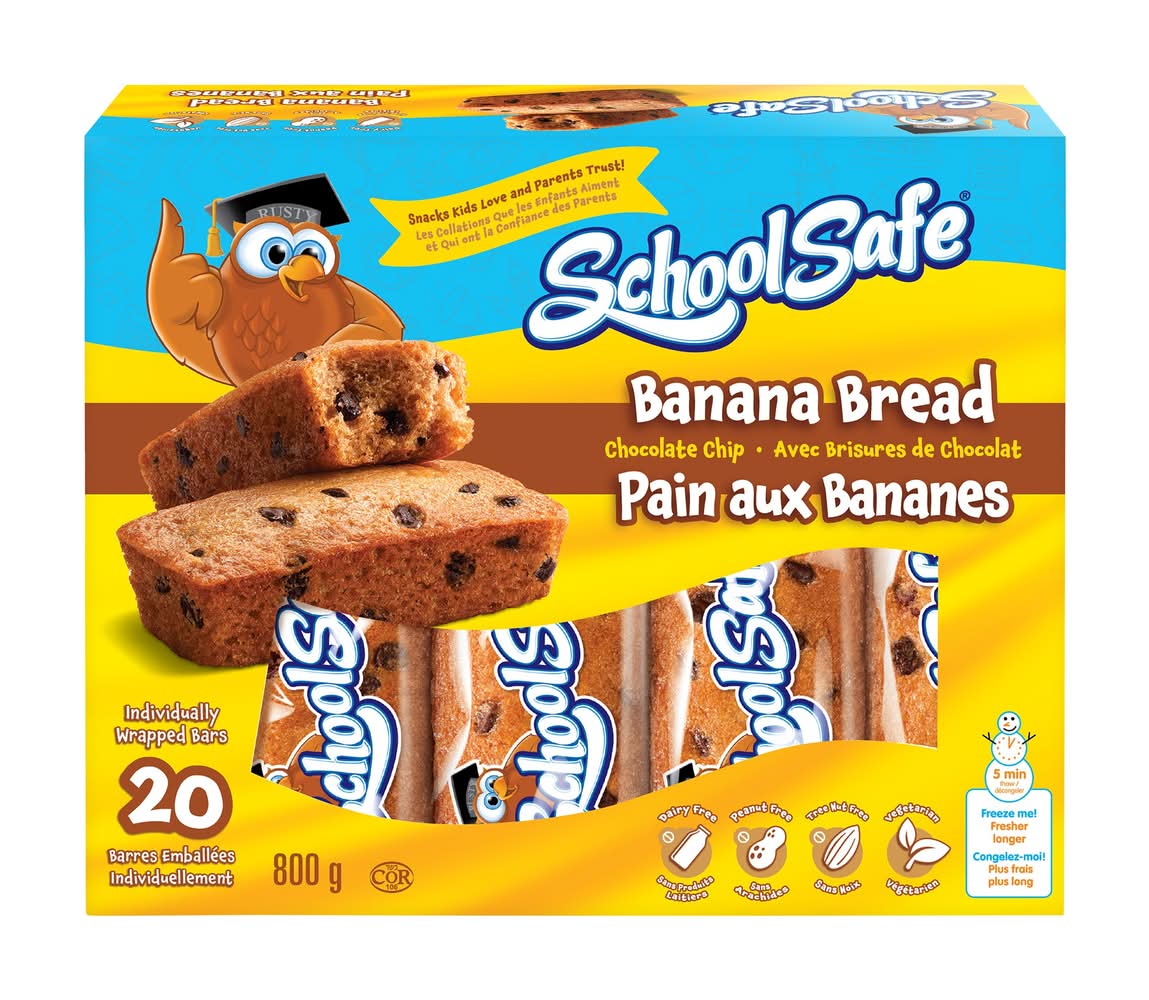 Treasure Mills - Minigâteaux Banane Et Pépites De Chocolat, 20 × 40G / Treasure Mills Banana Chocolate Chip Snack Cakes, 20 × 40 G