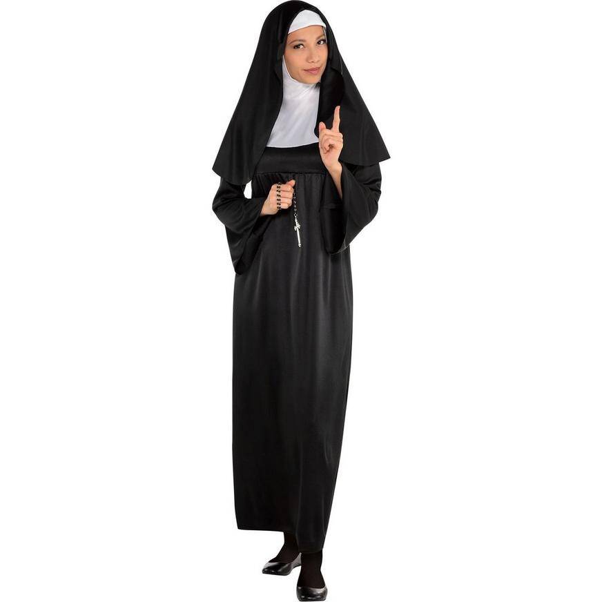 Party City Adult Holy Sister Nun Costume, Multi Color