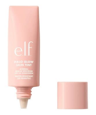 e.l.f. Halo Glow Skin Tint Sunscreen Mineral Spf 50, 5 Light Warm (1 fl oz)