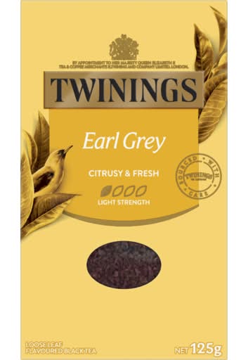 Twinings Earl Grey Loose Leaf Tea (125g)