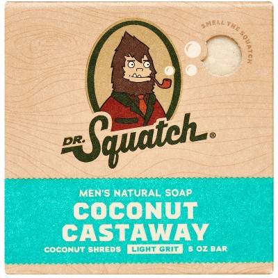 Dr. Squatch Mens Natural Coconut Castaway Soap Bar