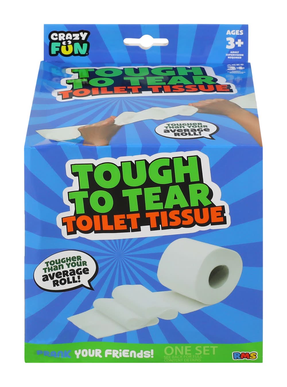 Tough To Tear Toilet Tissue Prank Toy Set