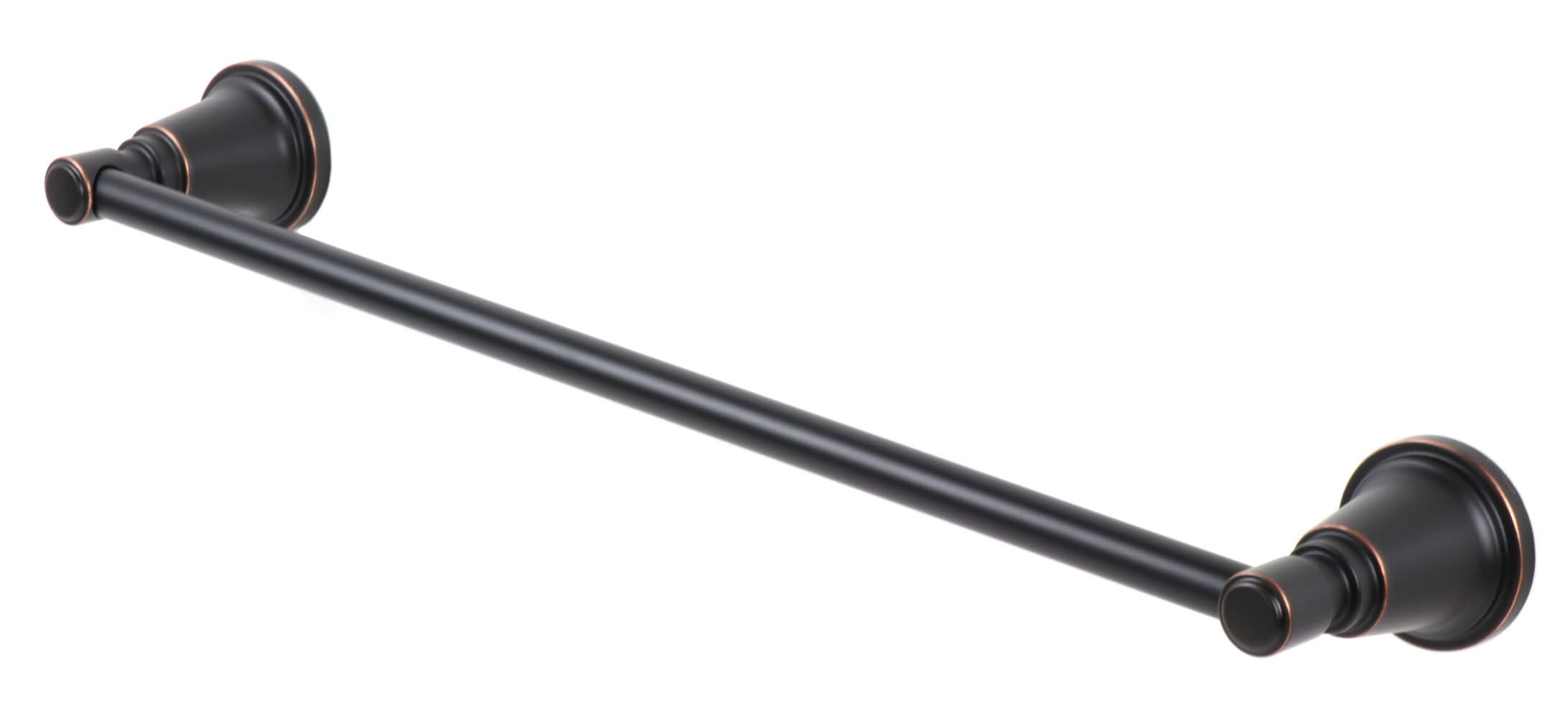 allen + roth Townley 18-in Oil Rubbed Bronze Wall-mount Single Towel Bar