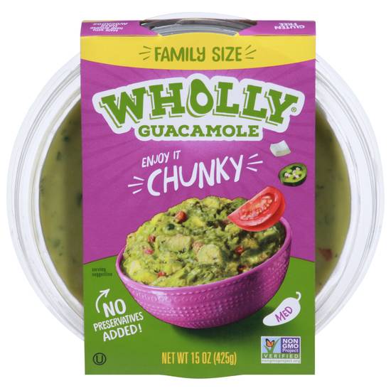 Wholly Guacamole Family Size Chunky Guacamole Med