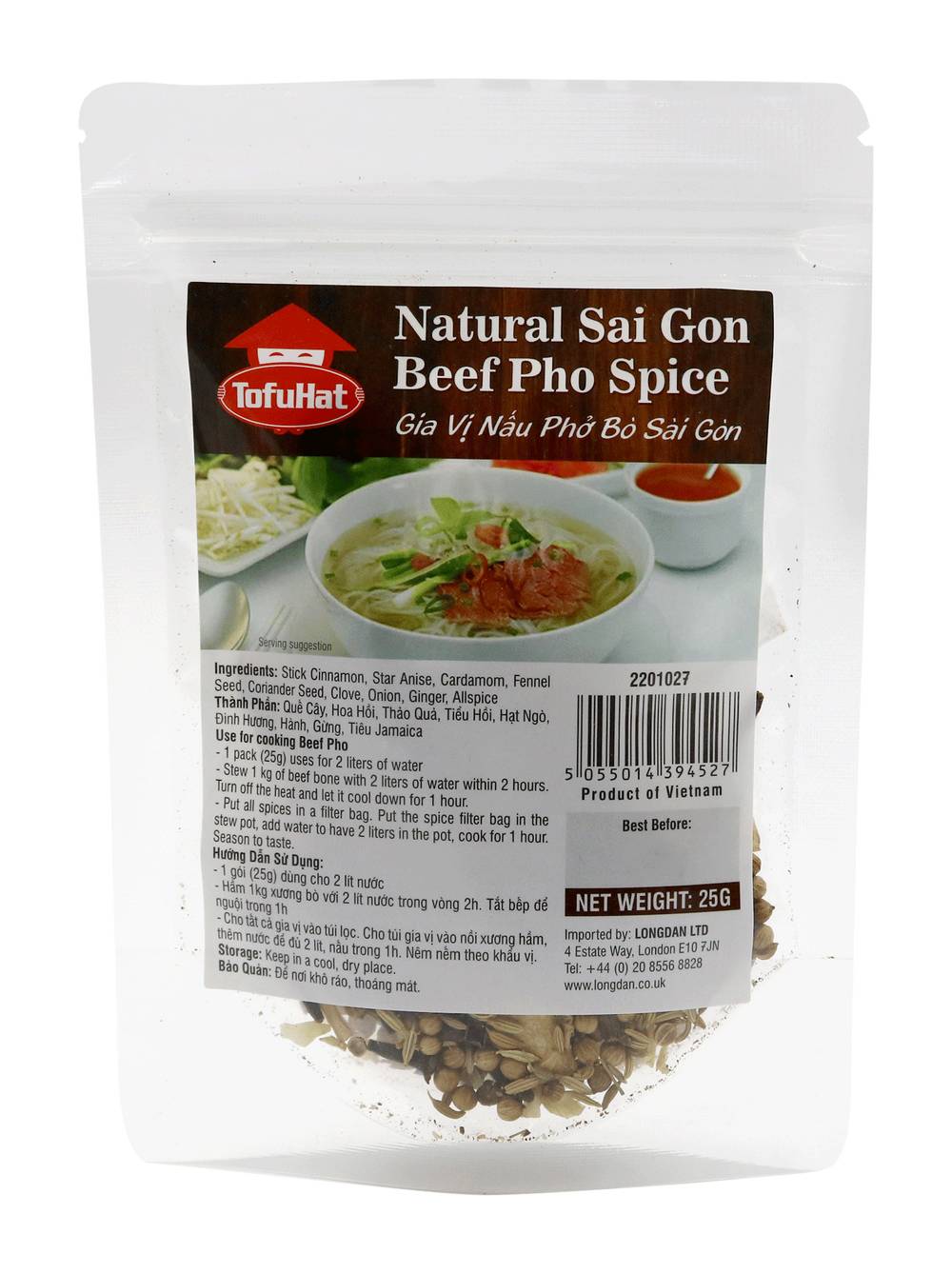 Tofuhat Natural Sai Gon Beef Pho Spice (25g)