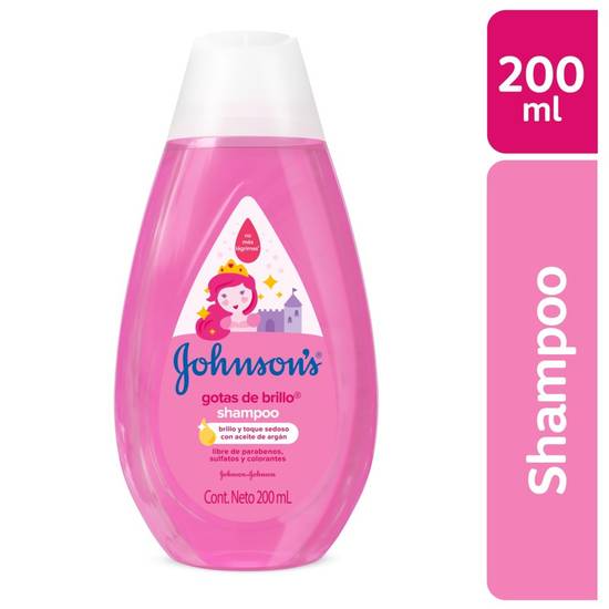 Johnson's shampoo gotas de brillo (botella 200 ml)