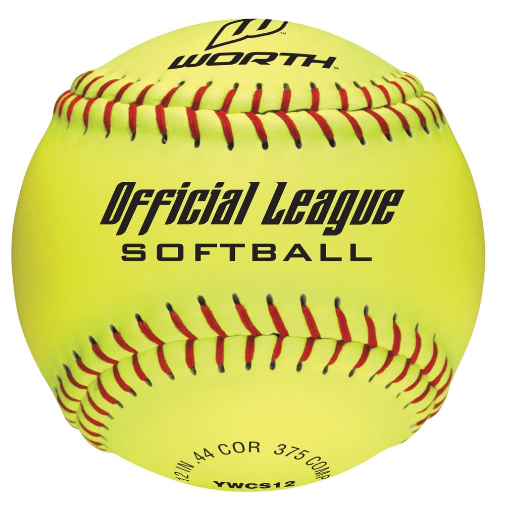 Worth 12" Official League Slowpitch Softball (12")
