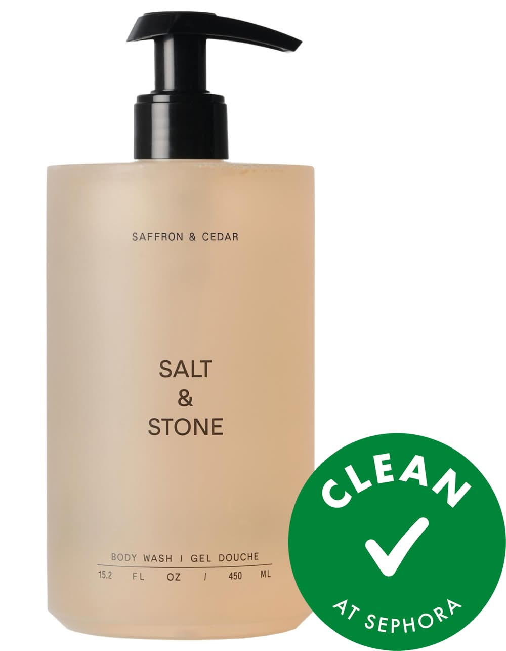 Salt & Stone Saffron & Cedar Body Wash 15.2 oz / 450 ml