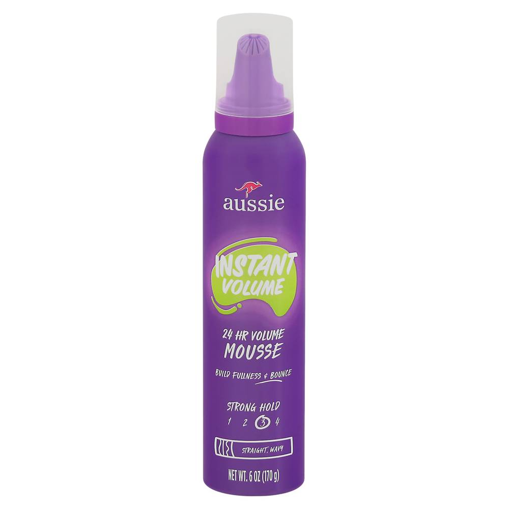 Aussie Instant Volume Strong Hold 24hr Mousse