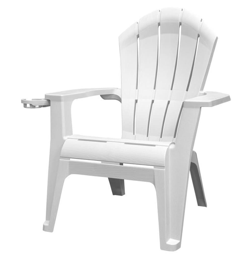 Adams Realcomfort Deluxe White Resin Frame Adirondack Chair