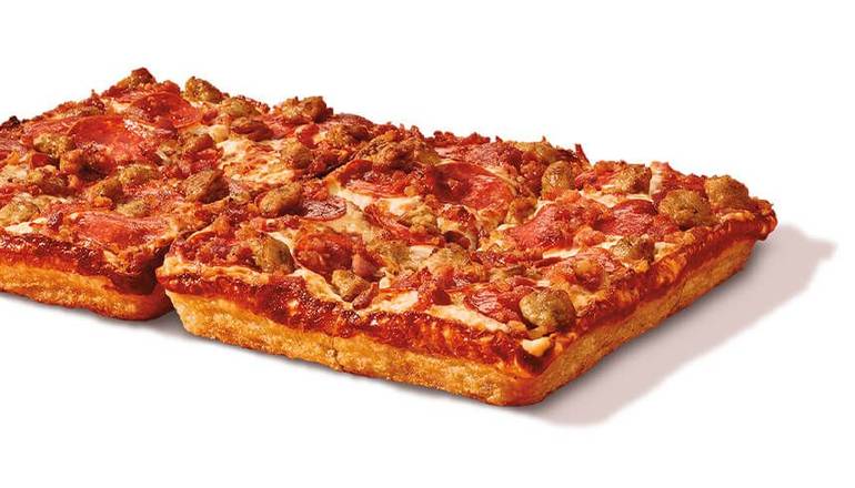 Detroit Style Deep Dish 3 Meat Treat