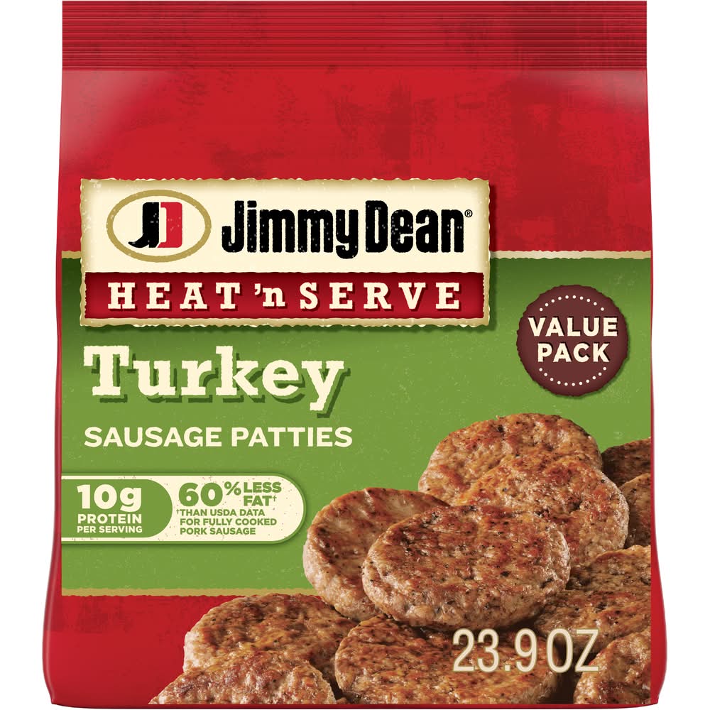 Jimmy Dean Heat 'N Serve Turkey Sausage Patties (23.9 oz, 26 ct)