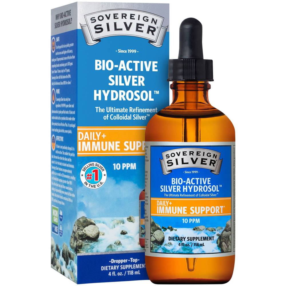 Sovereign Silver Bio-Active Silver Hydrosol Daily Immune Support Liquid