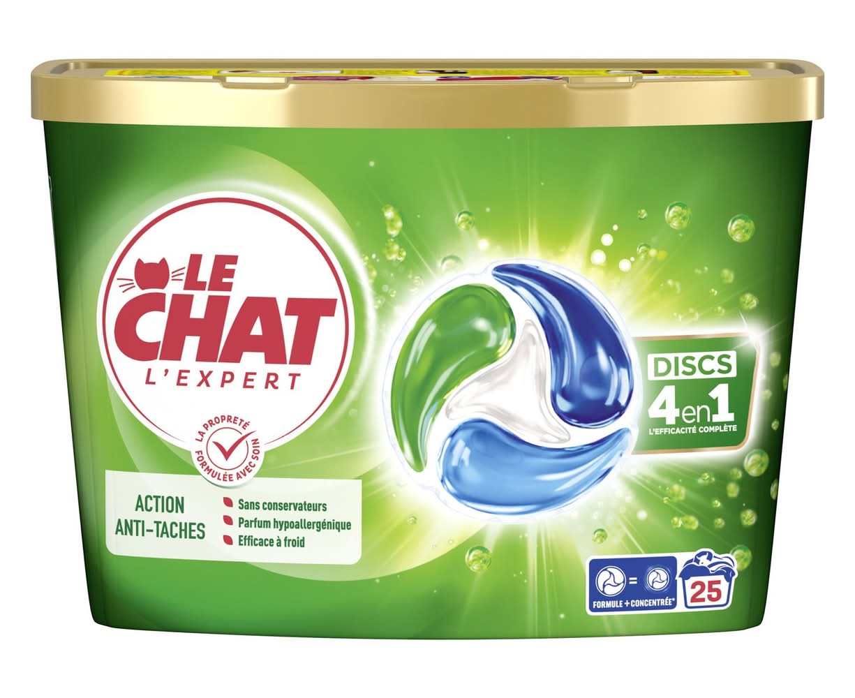 Le Chat - Capsules détergentes anti-taches 4en1 25 lavages (25)