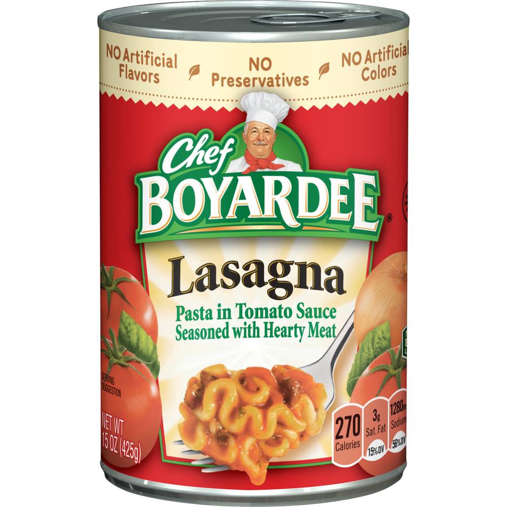 Chef Boyardee Lasagna Pasta in Tomato Sauce (15 oz)