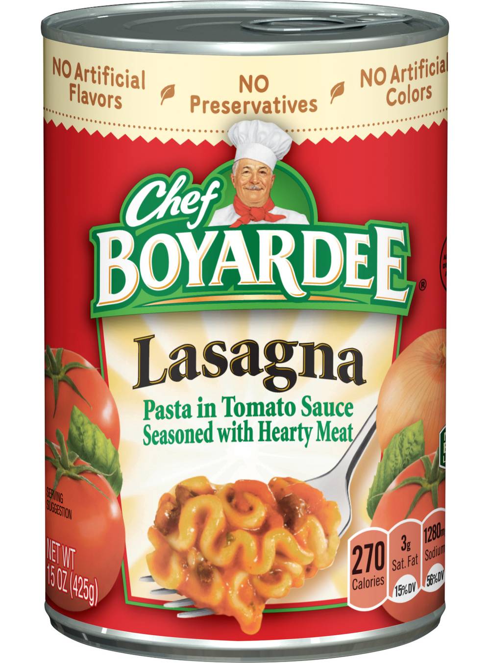 Chef Boyardee Lasagna Pasta in Tomato Sauce (0.62 oz)