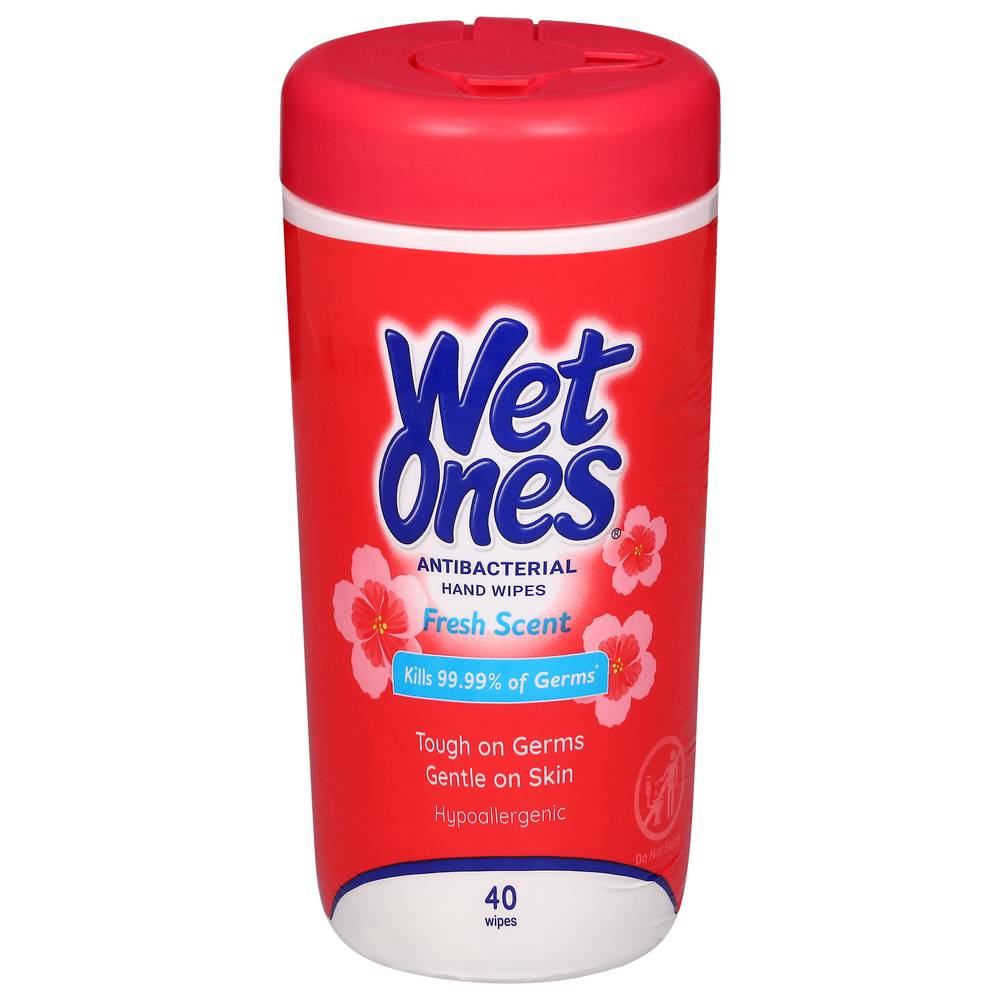 Wet Ones Antibacterial Fresh Scent Hand Wipes (40 ct)