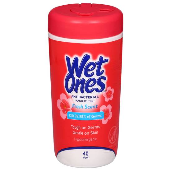 Wet Ones Antibacterial Fresh Scent Hand Wipes (40 ct)