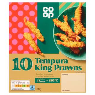 Co-op 10 Tempura King Prawns 130g