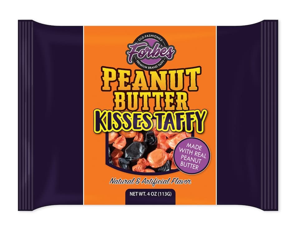 Forbes Kisses Taffy Candy, Peanut Butter (4 oz)