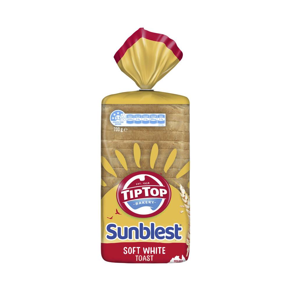 Tip Top Sunblest White Thick Bread 700g