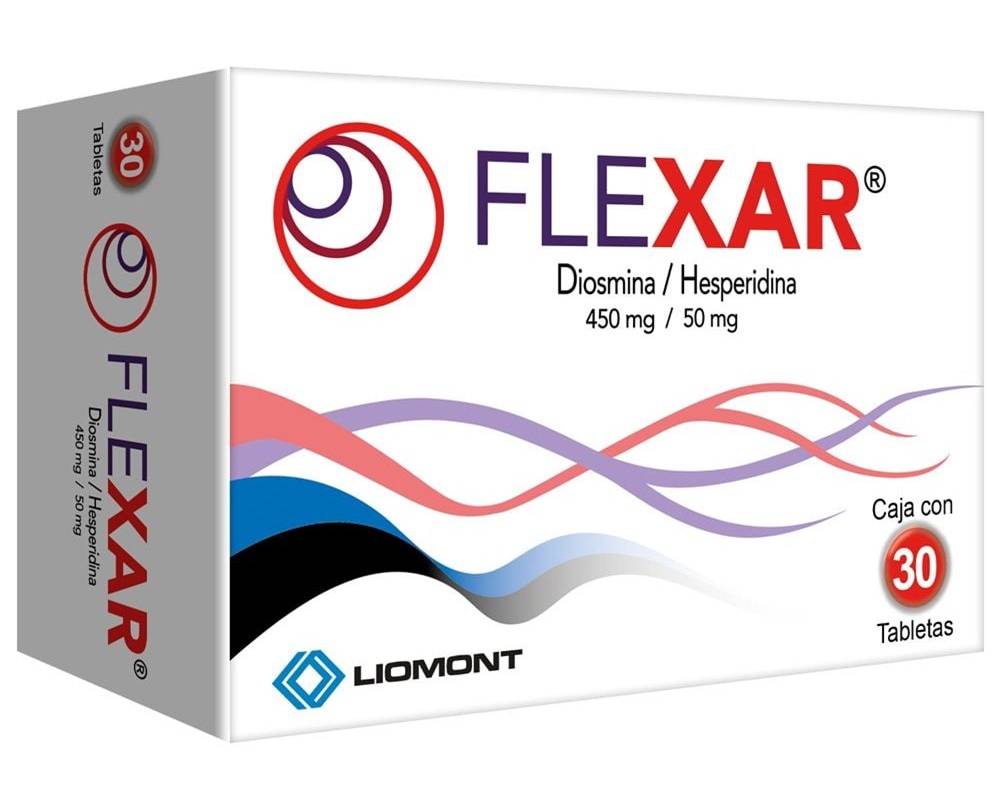 Liomont · Flexar diosmina hesperidina tabletas (40 g)