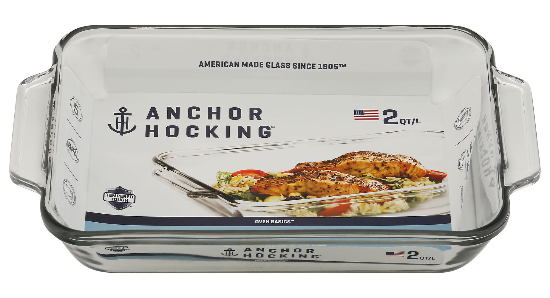 Anchor 2 Qt Glass Container