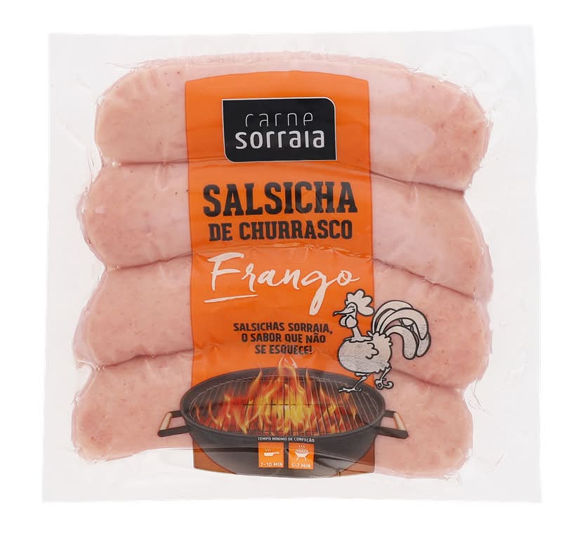 Carne Sorraia - Salsicha para Churrasco Aves, embalagem 360g