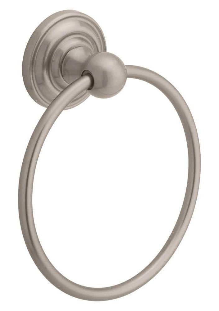 Delta Greenwich Towel Ring in Spotshield, Brushed Nickel