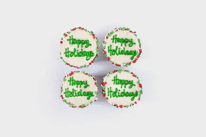 Happy Holidays Flourless Cupcake 4-box