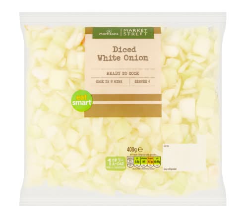 Morrisons The Greengrocer's on Market Street Diced White Onion (400g)