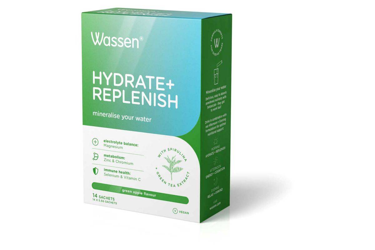 Wassen Green Apple, Hydrate & Replenish Sachets (14 pack)