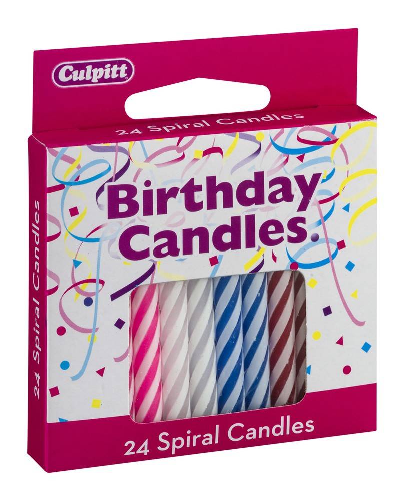 Culpitt Spiral Birthday Candles