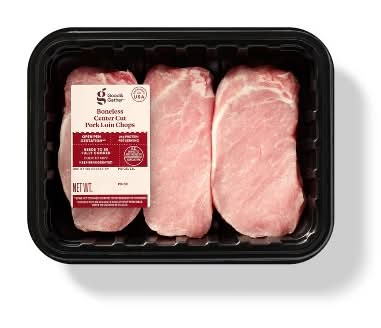 Boneless Center Cut Pork Chops (4 ct)