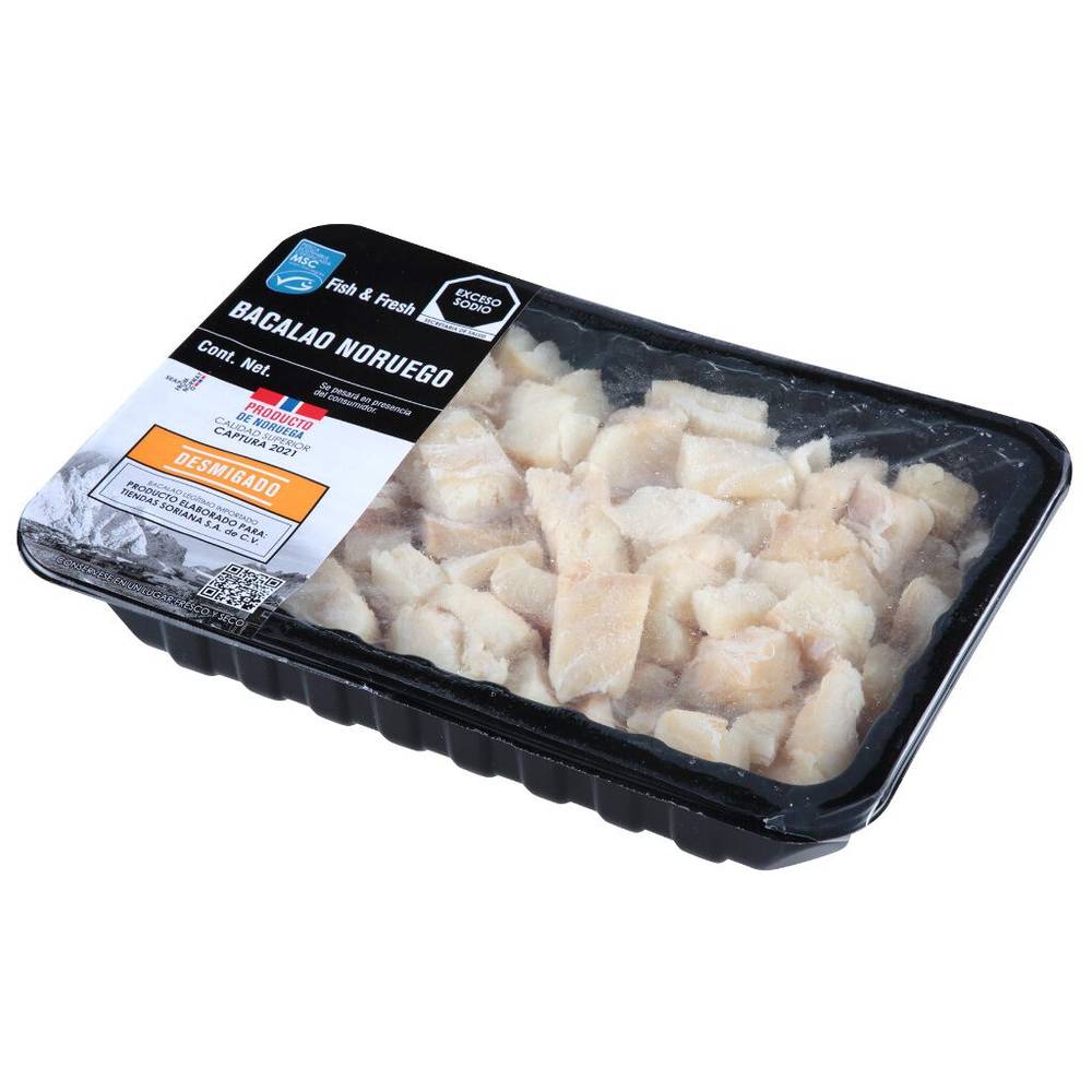 Bacalao noruego desmigado (unidad: 1 kg aprox)