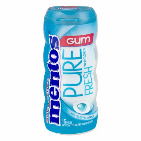 Mentos Pure Fresh Mint Gum 15 Count
