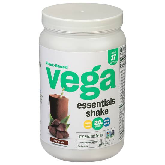 Vega Plant-Based Essentials Chocolate Protein Shake (21.62 oz)