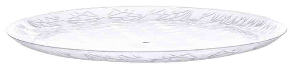 Tabletop Basics Crystal Cut Platter 14in