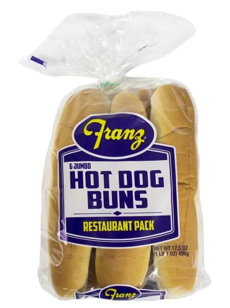 Franz Jumbo Hot Dog Buns (17.5 oz, 6 ct)