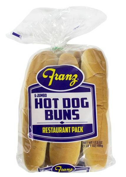 Franz Jumbo Hot Dog Buns (17.5 oz, 6 ct)