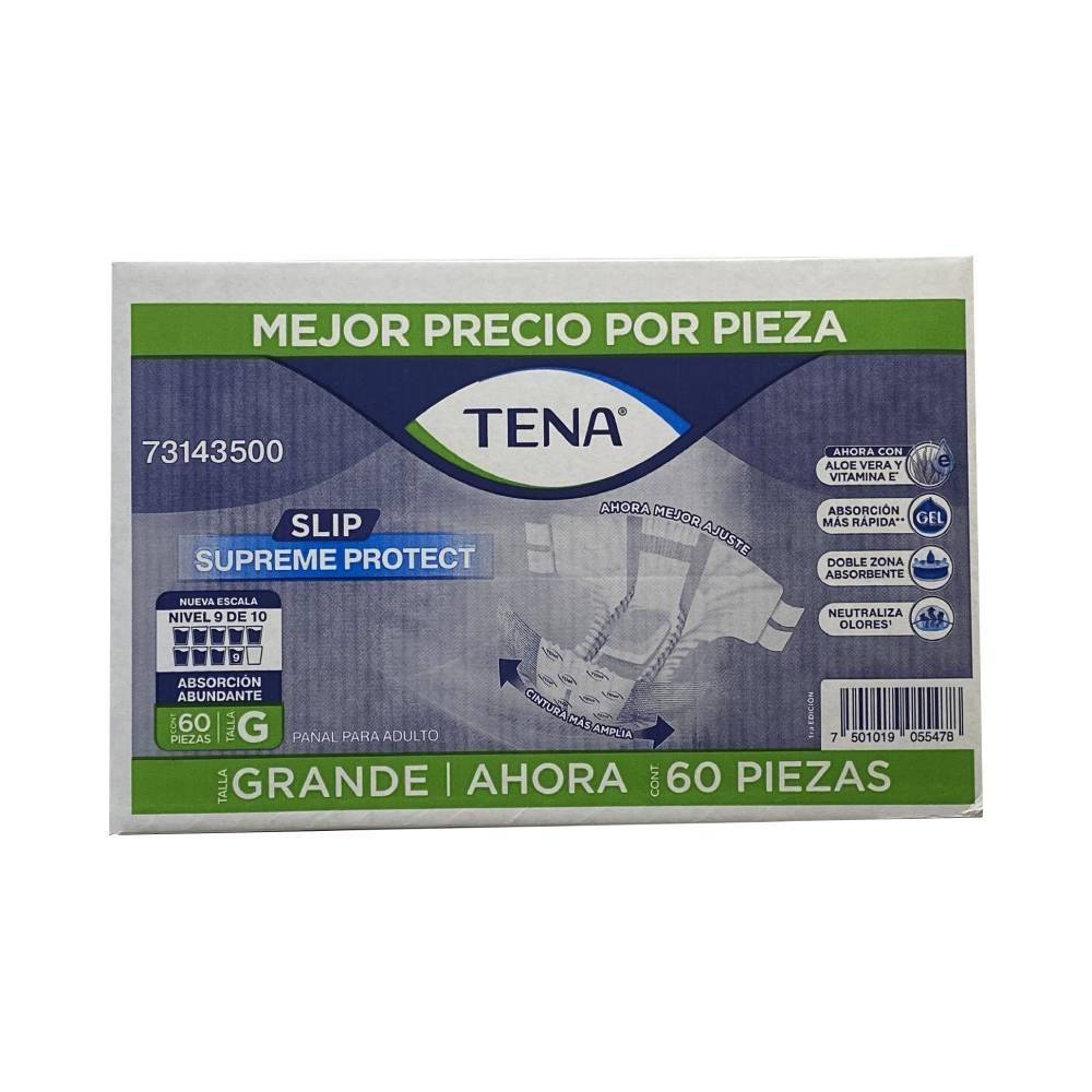 Tena · Pañal slip supreme protect g (1,2 kg)