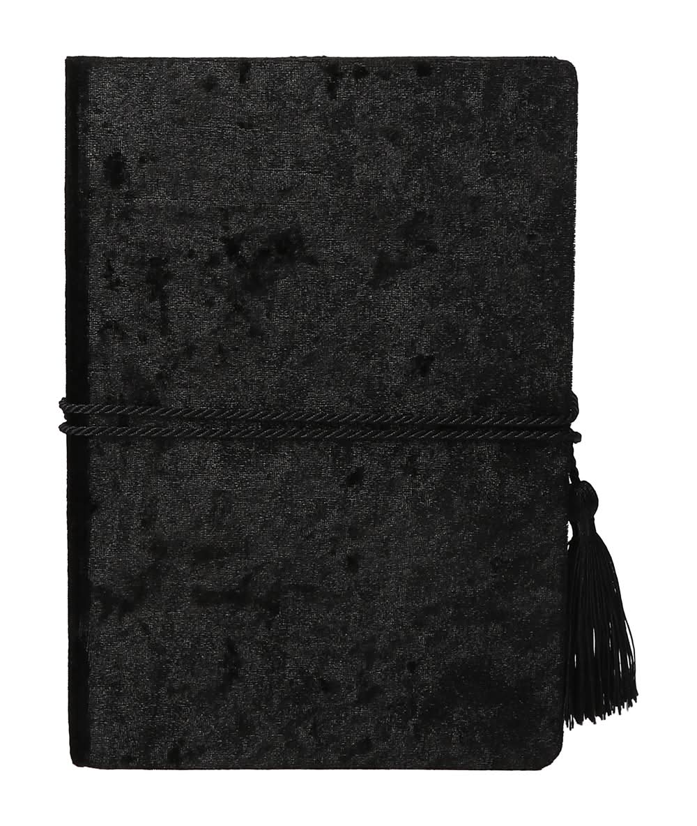 Velvet Wrap Journal Black