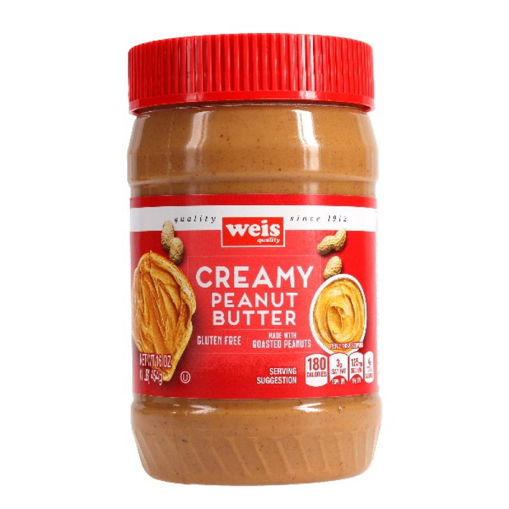 Weis Creamy Peanut Butter (16 oz)