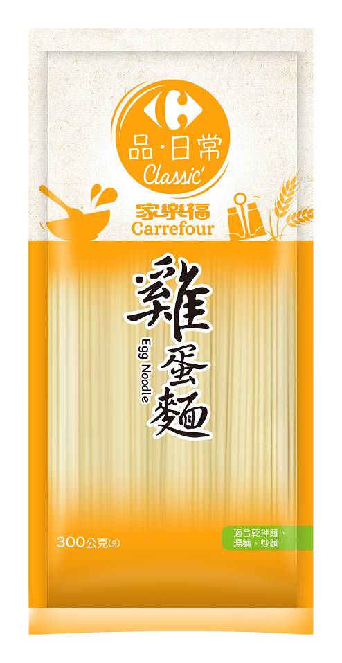 家樂福雞蛋麵 <300g克 x 1 x 1PacK包>