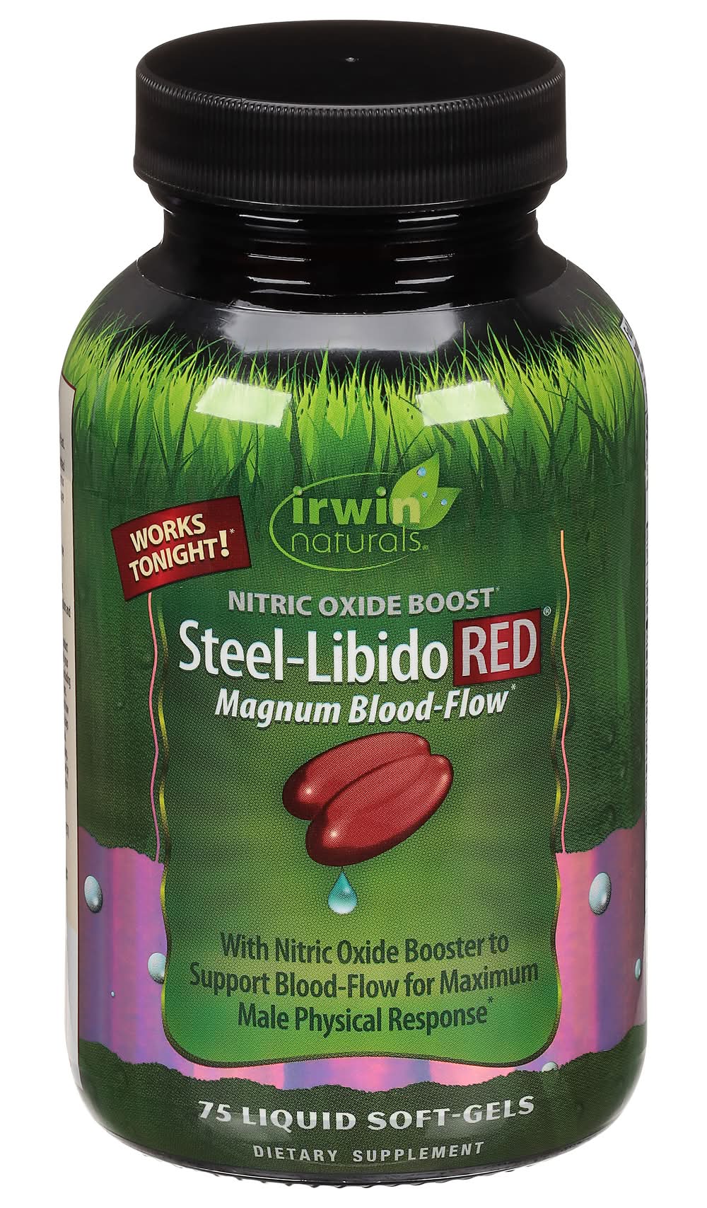 Irwin Naturals Steel-Libido Red Magnum Blood Nitric Oxide Boost (0.8 lbs, 75 ct)