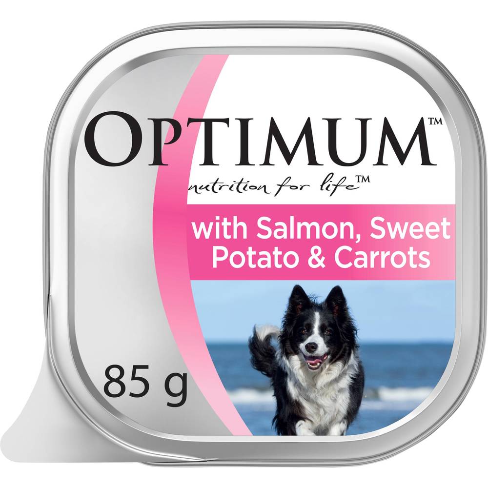 Optimum Grain Free Adult Wet Dog Food Salmon, Sweet Potato & Carrots