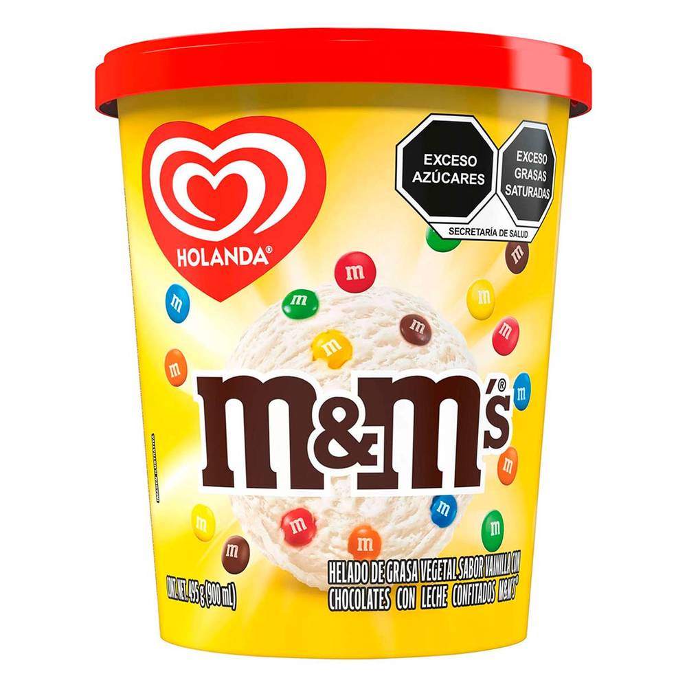 Holanda · Helado de m&m's, vainilla-chocolate (900 g)