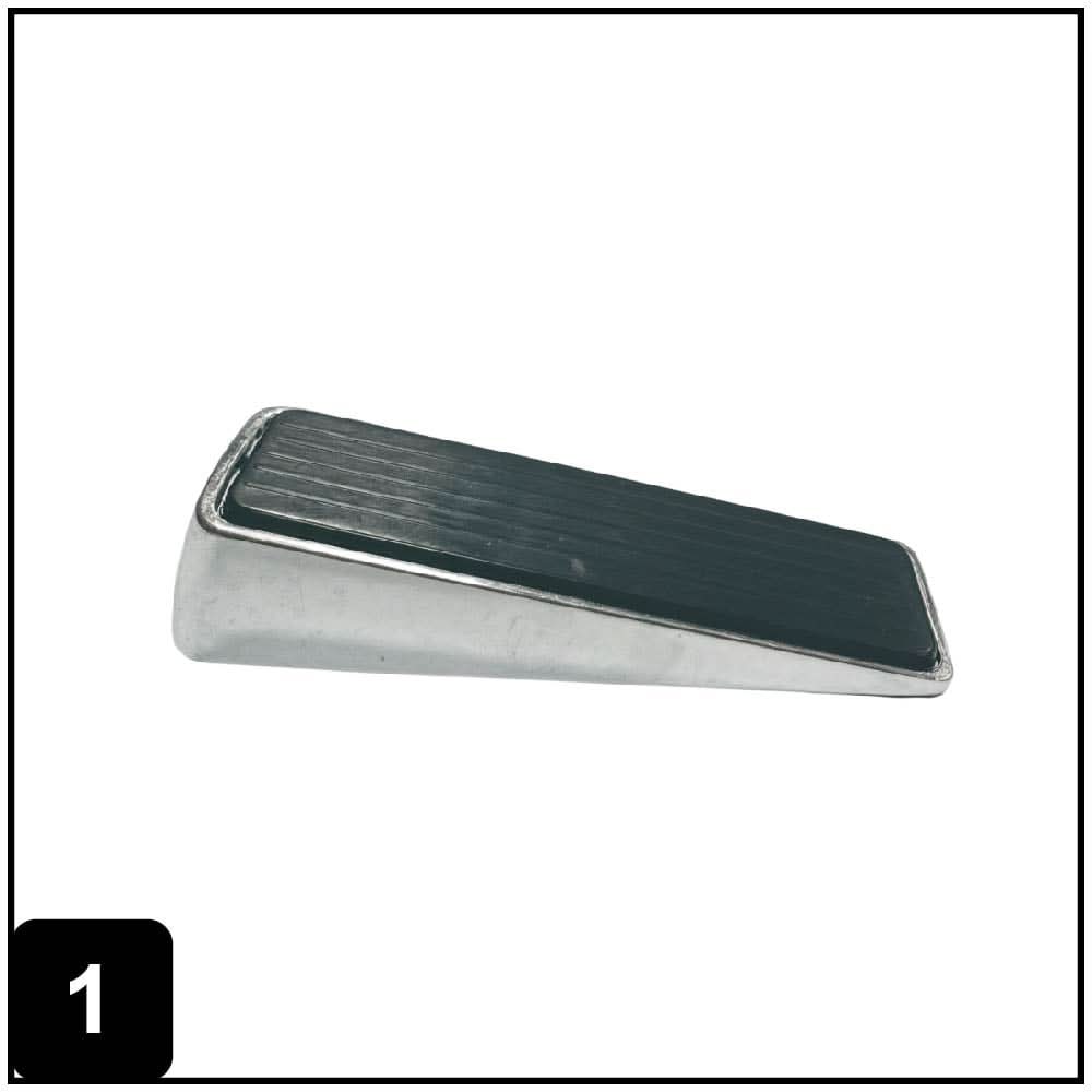 ReliaBilt 4-3/4-in Chrome Wedge Door Stop