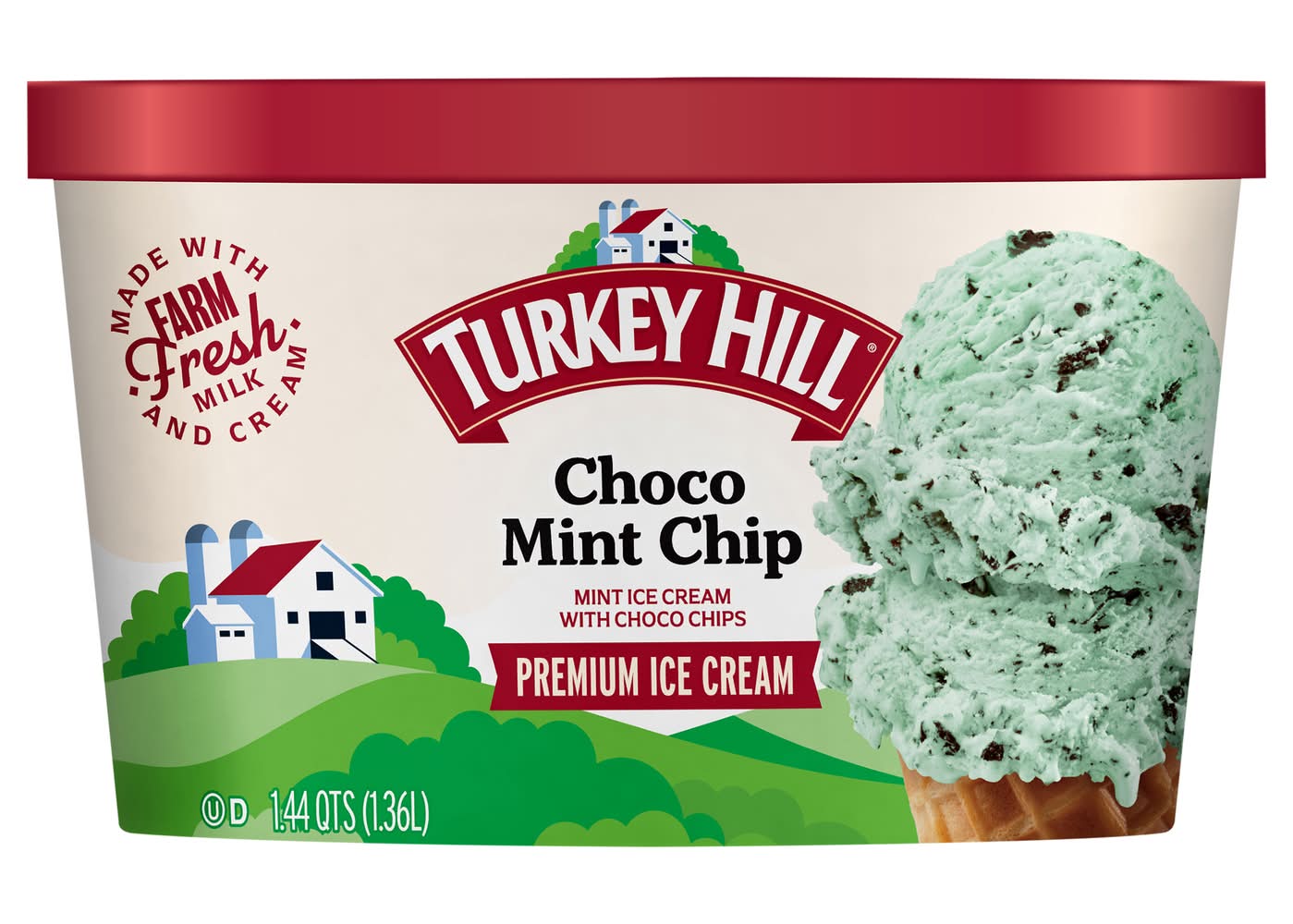 Turkey Hill Ice Cream, Choco Mint Chip (1.44 qt)