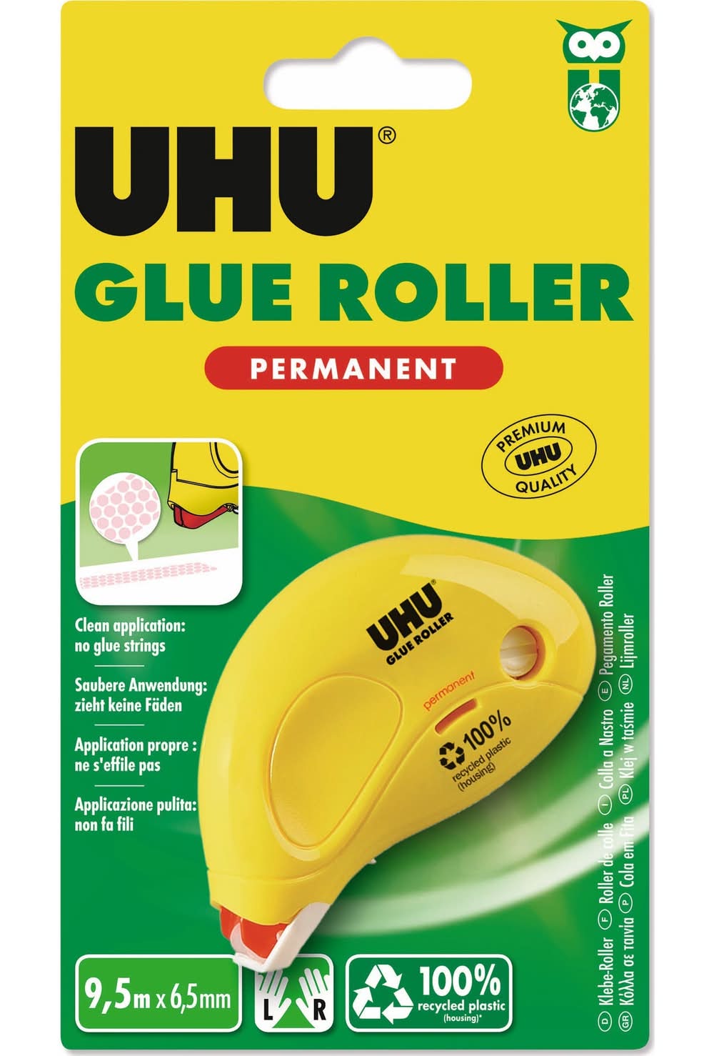 Roller Cola Permanente 6.5mm x 9.5m UHU